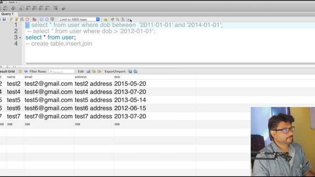 How to filter the records based on Date in mysql