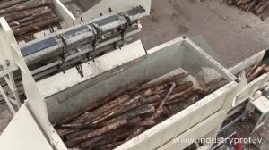 Roller type Debarker 135 m3/h / Oкорочное оборудование 135 m3/h / wood debarking machine/Drum