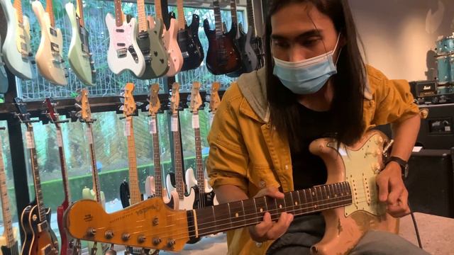 Fender Custom Shop 2020 Ld Ed 1960 Dual-Mag II Stratocaster Relic Electric Guitar, Shell Pink смотреть онлайн