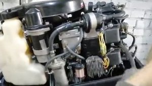 Лодочный мотор Tohatsu 50 TLDI видео работы лот 36 компресия