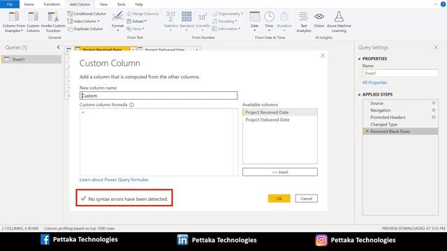 Calculate difference between two dates in Power Query (Power BI) смотреть онлайн