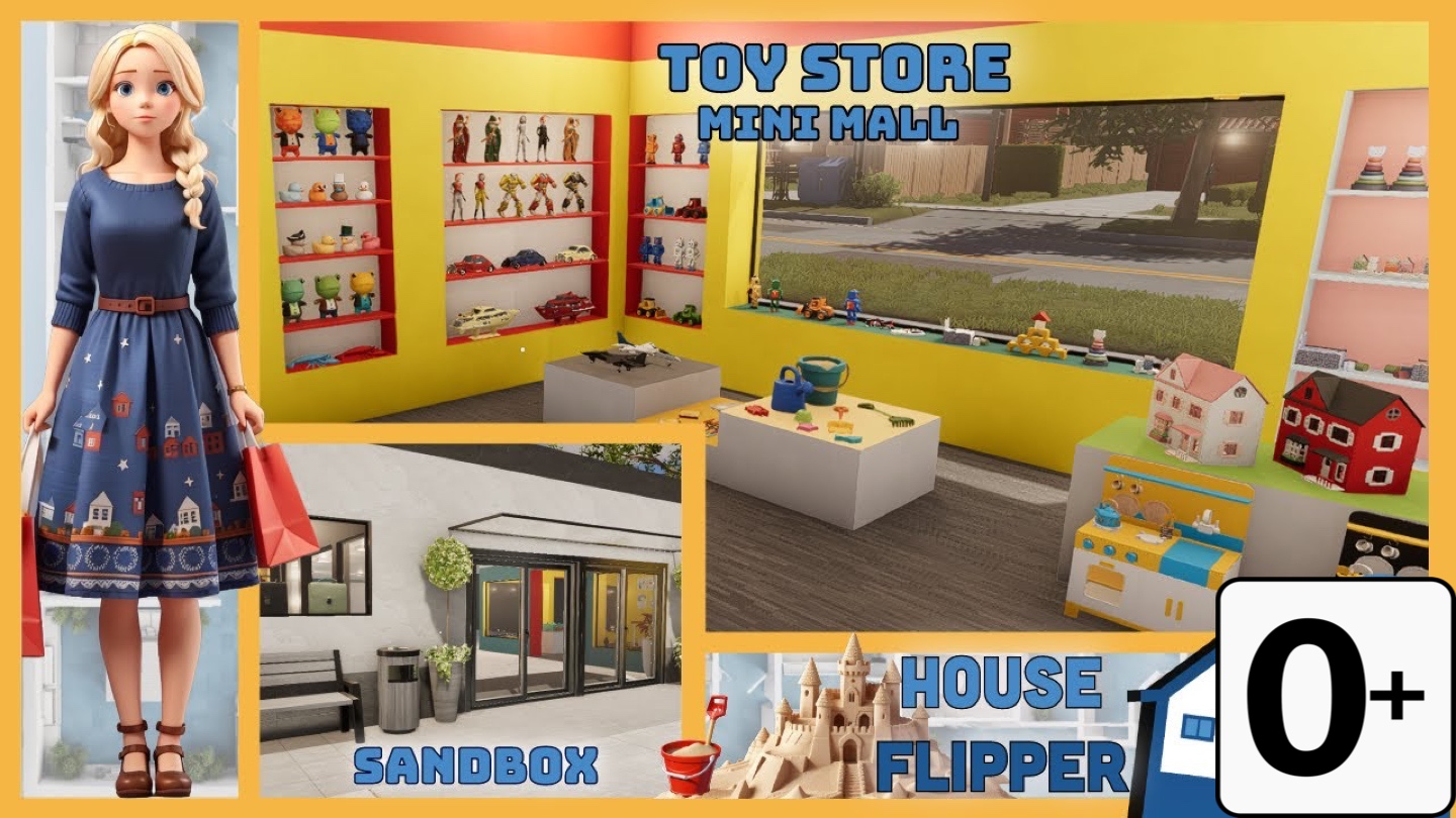 Хаус Флиппер 2 - Английский - House Flipper 2 - Mini Mall Toystore, Sandbox build - Realtime