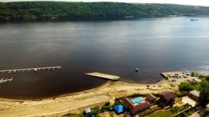 Любительская аэросъёмка#Село Кокшайск.Набережная#Респ.Марий Эл