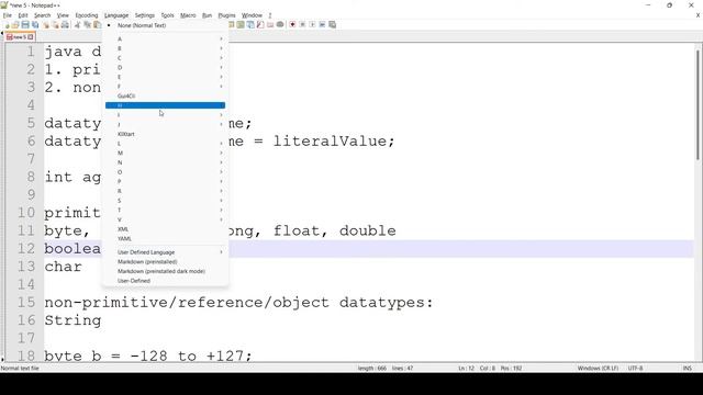 Understanding Java datatypes & naming convention #java #datatypesinjava #telugu || The Tech Trainer
