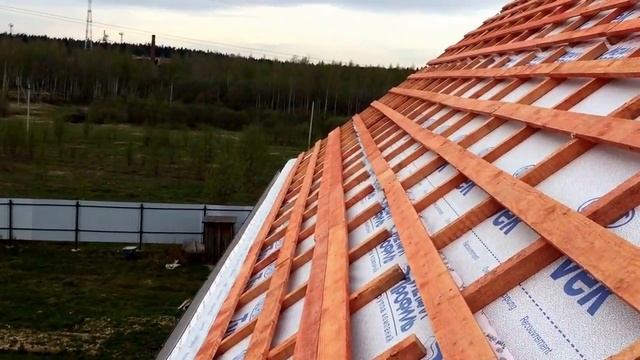 МОНТАЖ металлочерепицы монтерей супер