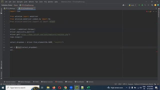 Part 28: How to Select Dropdown Values in Selenium Python | Telugiu