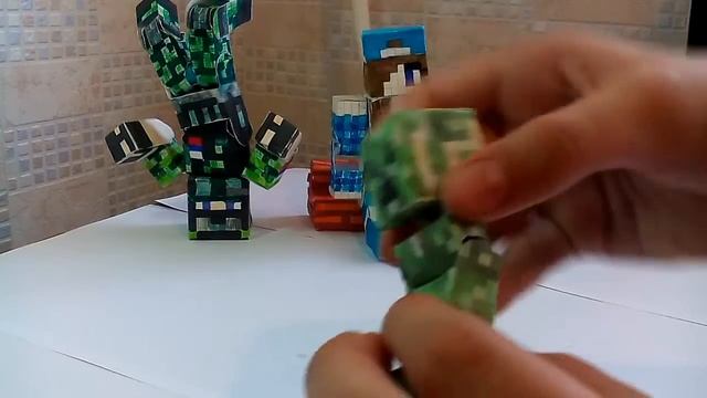 Обзор на все мои подвижные фигурки из бумаги! ( майнкрафт ) смотреть онлайн