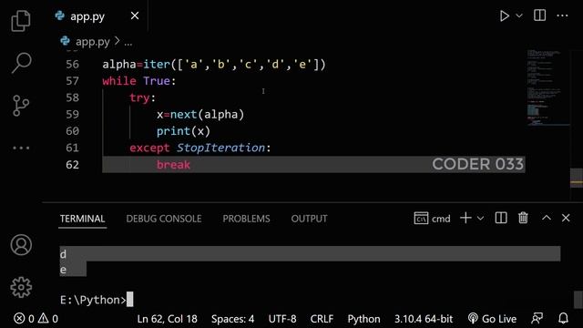Python Iterator | Python Tutorial For Beginners | Iterator, Iterables in Python | Coder033