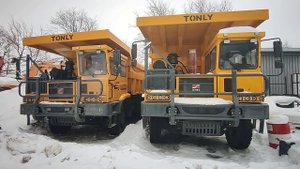 Скоро Тест Драйв карьерных самосвалов TONLY TLD65 и  TLD90 колесная формула 6х4, КПП Автоматическая
