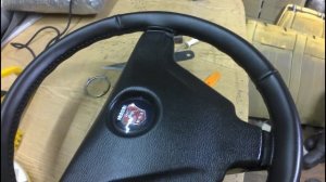 Перетяжка салона Газель. Часть: перетяжка руля и козырьков