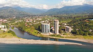 Песчаный пляж Грузии: Шекветили, пляж в Чакви возле Батуми