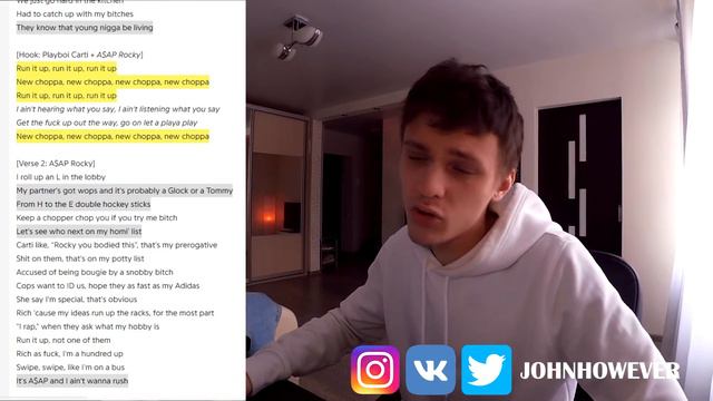 #МУЗЫКАЛЬНЫЙПАТРОНТАШ: РЕАКЦИЯ И ПЕРЕВОД На Playboi Carti - New Choppa ft. A$AP Rocky смотреть онлайн