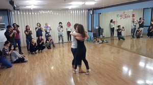 Kristofer Mencák & Yuliya WolFoX Volkova - Kizomba Basic Afterclass Impro, Seoul