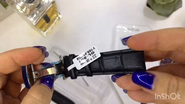 Крутой кожаный ремешок для часов с необычной застежкой с Алиэкспресс (покупки с Aliexpress).