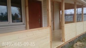 Открытая веранда на ленточном фундаменте