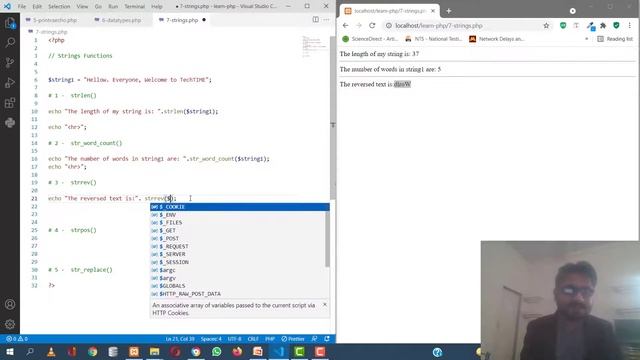 9- String Manipulation using Functions | | PHP Complete Course | 2022