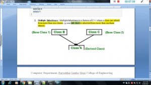 Types of Inheritance,Constructor and Destructor in Derived Class 2.2