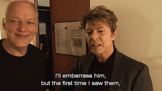 DAVID GILMOUR  DAVID BOWIE  : PINK FLOYD Comfortably Numb Rehearsal with DAVID BOWIE 