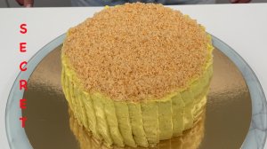 Торт Наполеон, ванильный, с кремом Пломбир, без сахара и глютена