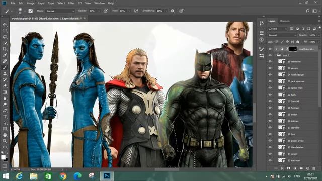 50 Star Wars characters in one composite. photoshop-timelapse смотреть онлайн