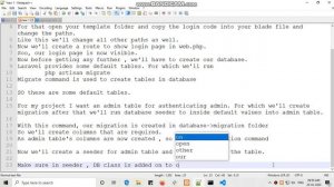 Laravel - Create Migration, Seeder, Login Page and Logout (Part2)