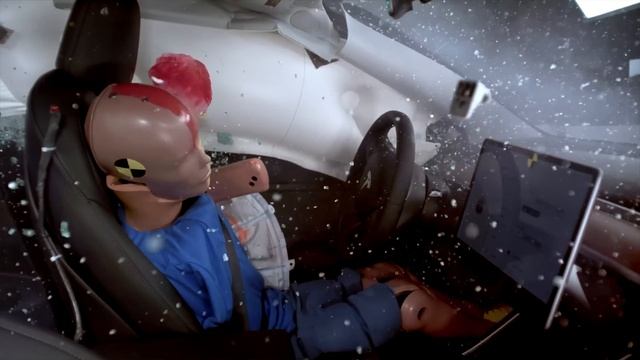 2019 Tesla Model 3 side IIHS crash test смотреть онлайн