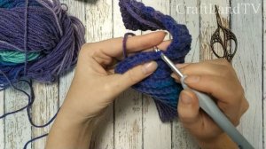 Повязка на голову крючком (мастер-класс)