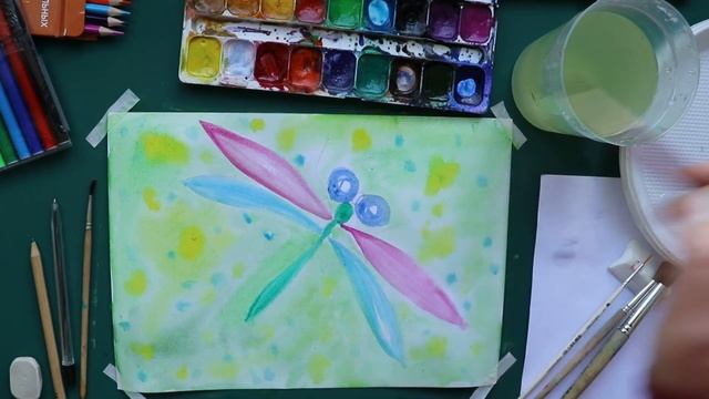 Рисовать стрекозу легко!