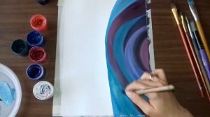 Рисуем абстракцию гуашью. Часть 1.