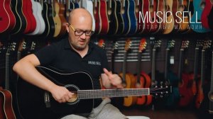 АКУСТИЧЕСКАЯ ГИТАРА ACOUSTIC GUITAR MARTINEZ BLACK