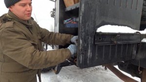 Секрет тросоукладчика и блок натяжения КрАЗ