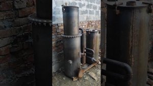 Газогенератор на дровах для электростанции