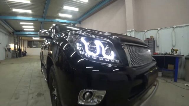 Toyota Land Cruiser 150 замена линз на BILED KoitoGTR