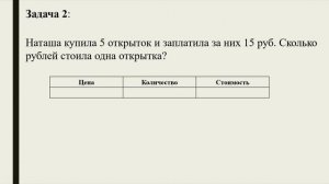 Объяснялка: "Цена. Количество. Стоимость"