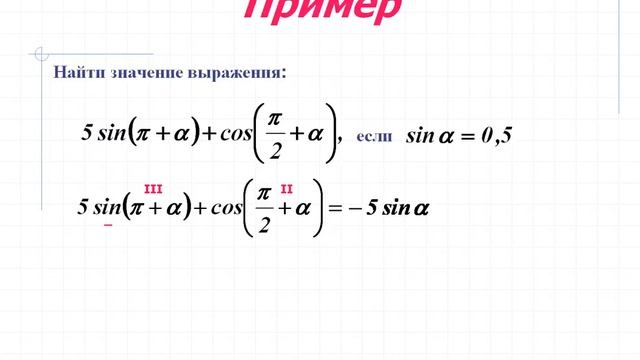 Формулы приведения смотреть онлайн