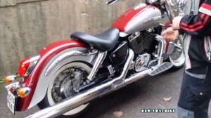 Honda Shadow VT 1100 exhaust sound compilation