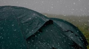 Шум дождя и грозы на палатку Звук дождя 3 часов для сна ,медитации или учёбы