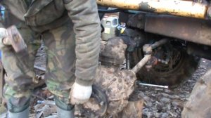 мтз-82 с фронтальным погрузчиком, оборвало