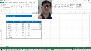 How To ADD Numbers In Microsoft Excel | Beginners Module 2 | Filipino