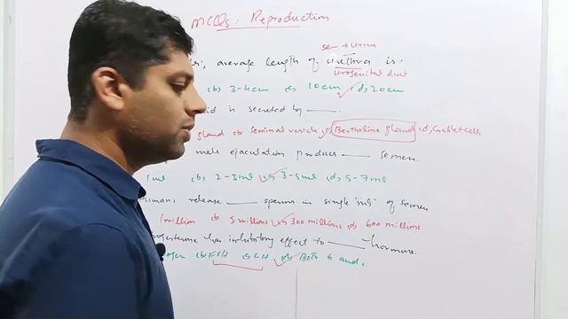 Reproduction | MCQs on Reproduction | Human Reproductive System | Reproductive Physiology