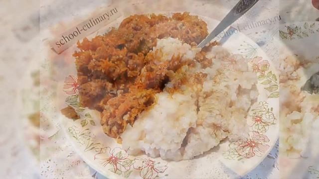 Запеченные кабачки с фаршем и рисом смотреть онлайн