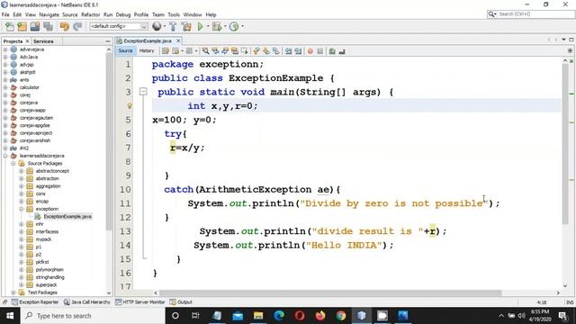 EXCEPTION HANDLING IN JAVA PART 2 | HOW TO HANDLE EXCEPTION IN JAVA