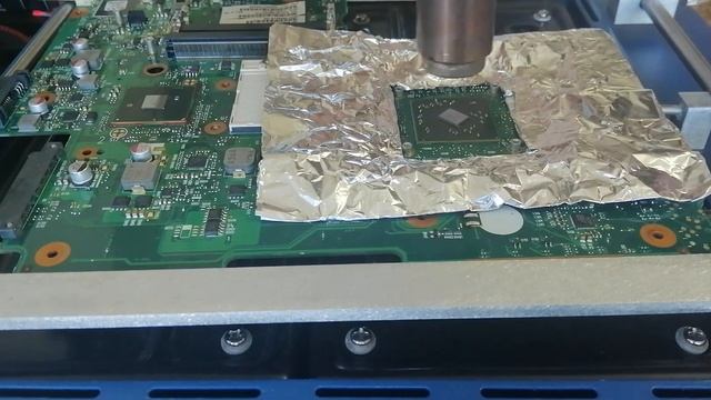 Запайка видеочипа воздухом смотреть онлайн