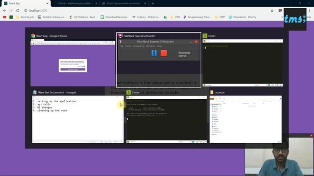 Random Quote Generator (React Hooks) - Part 1 | TMS | Sumeet Rohra смотреть онлайн