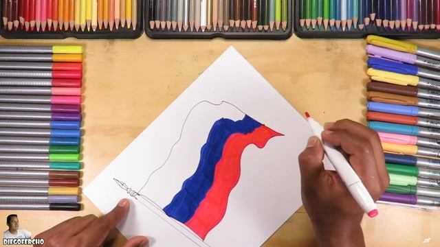 Dibuja la bandera de Rusia - Нарисуйте флаг России смотреть онлайн