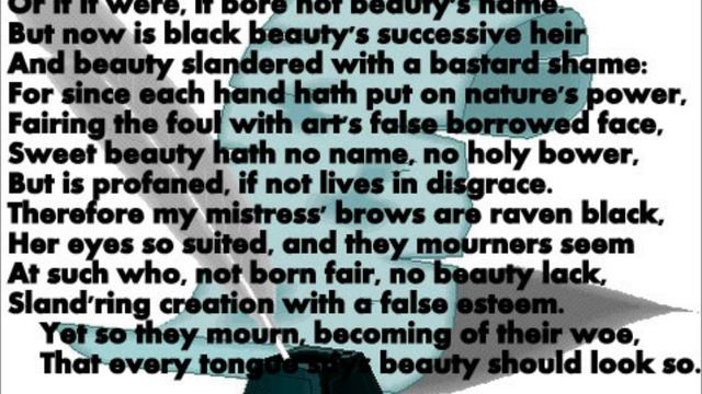 Shakespeare Sonnet 127 смотреть онлайн