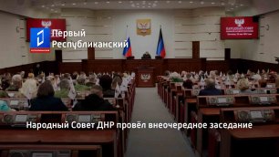 Народный Совет ДНР провёл внеочередное заседание