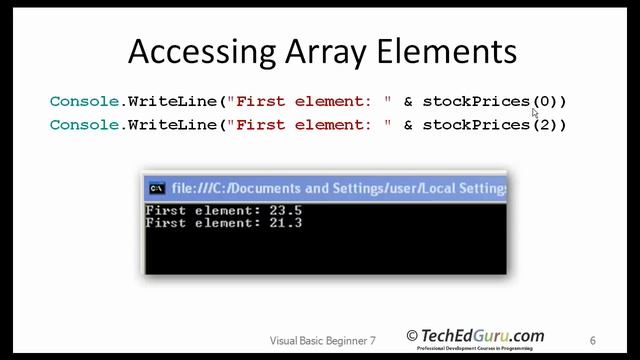 VB Beginner 6 - Arrays смотреть онлайн