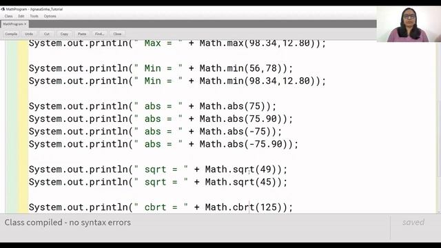 Blue Java  class 7| Methods of Math Class | Blue Java Tutorial for Math Functions