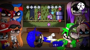 smg4 crew react to Mario Is missing gacha club